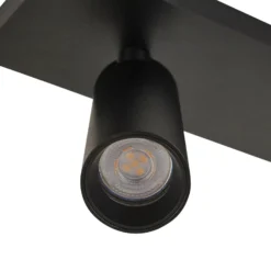 Arcchio Downlight Brinja Slim, negro, 2 luces GU10 MR11