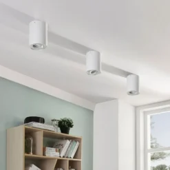 Arcchio downlight de techo Jolina, redondo, blanco, 13 cm, metal