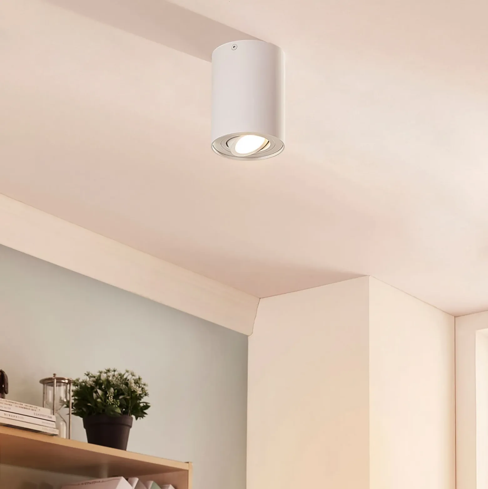 Arcchio downlight de techo Jolina, redondo, blanco, 13 cm, metal
