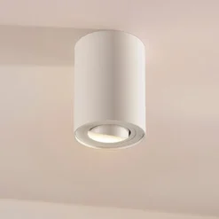 Arcchio downlight de techo Jolina, redondo, blanco, 13 cm, metal
