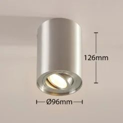 Arcchio downlight de techo Jolina, redondo, set de 2, aluminio