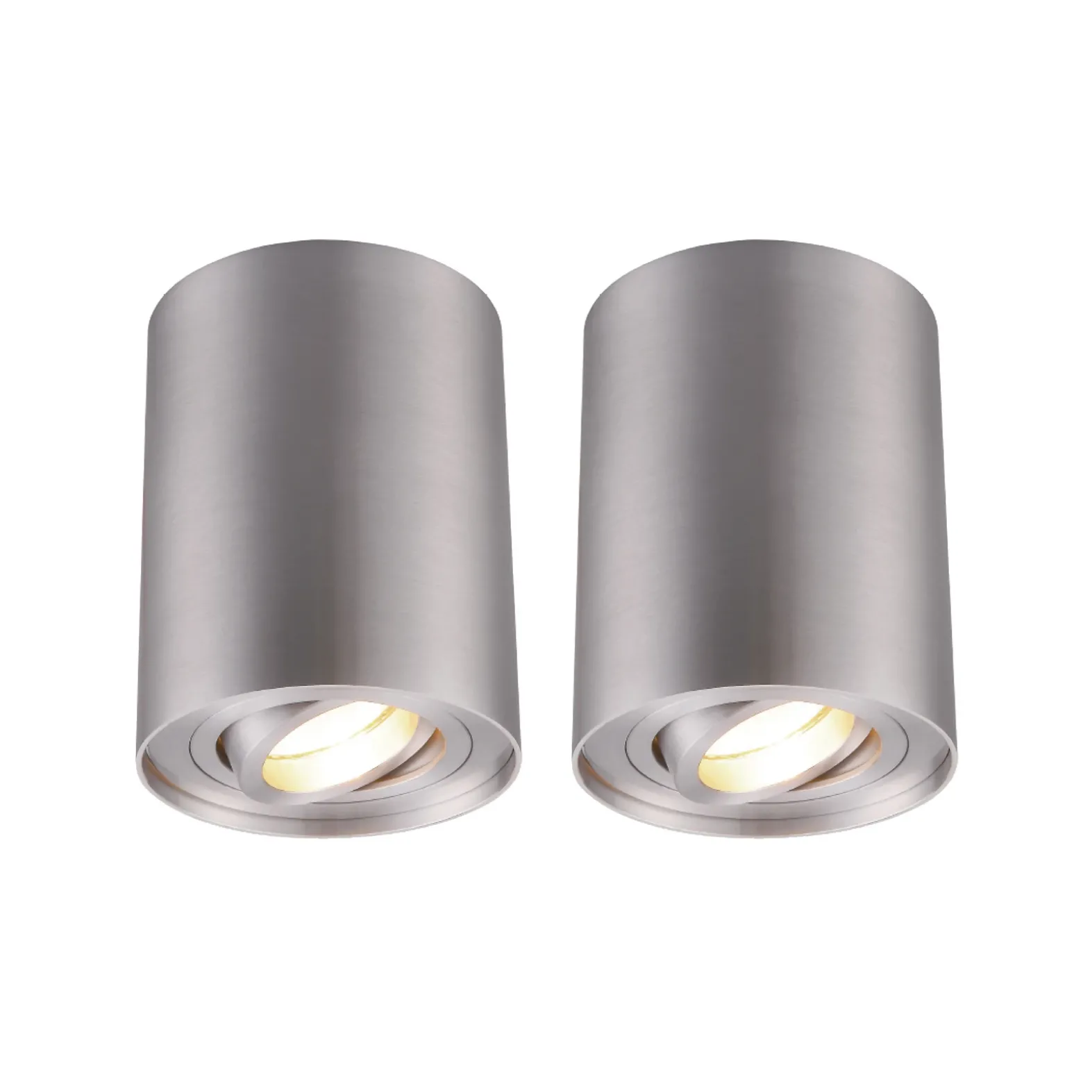 Arcchio downlight de techo Jolina, redondo, set de 2, aluminio