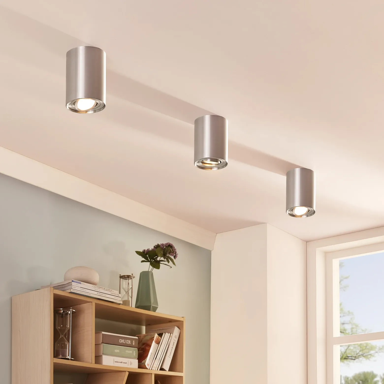 Arcchio downlight de techo Jolina, redondo, set de 2, aluminio