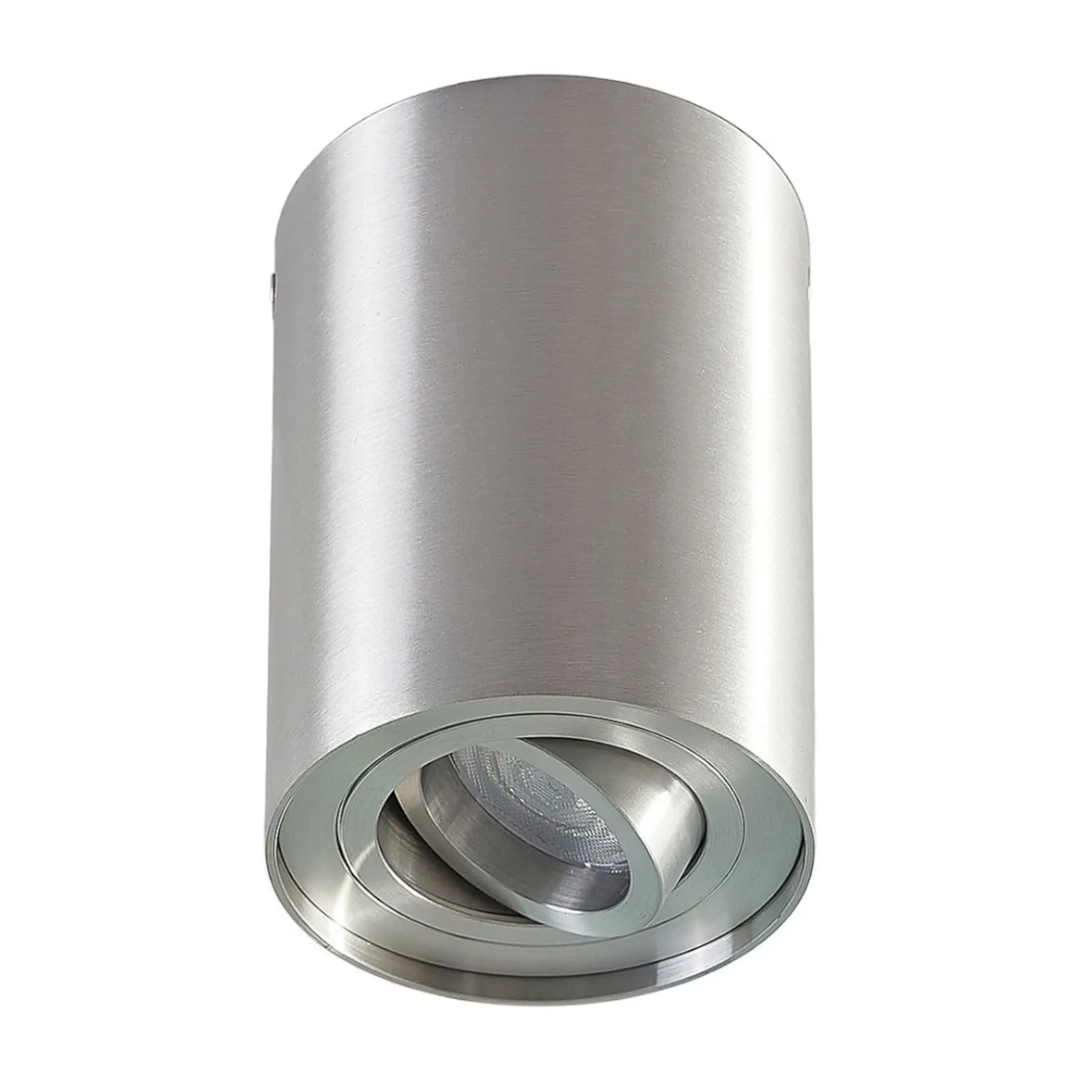 Arcchio downlight de techo Jolina, redondo, gris, 13 cm, metal