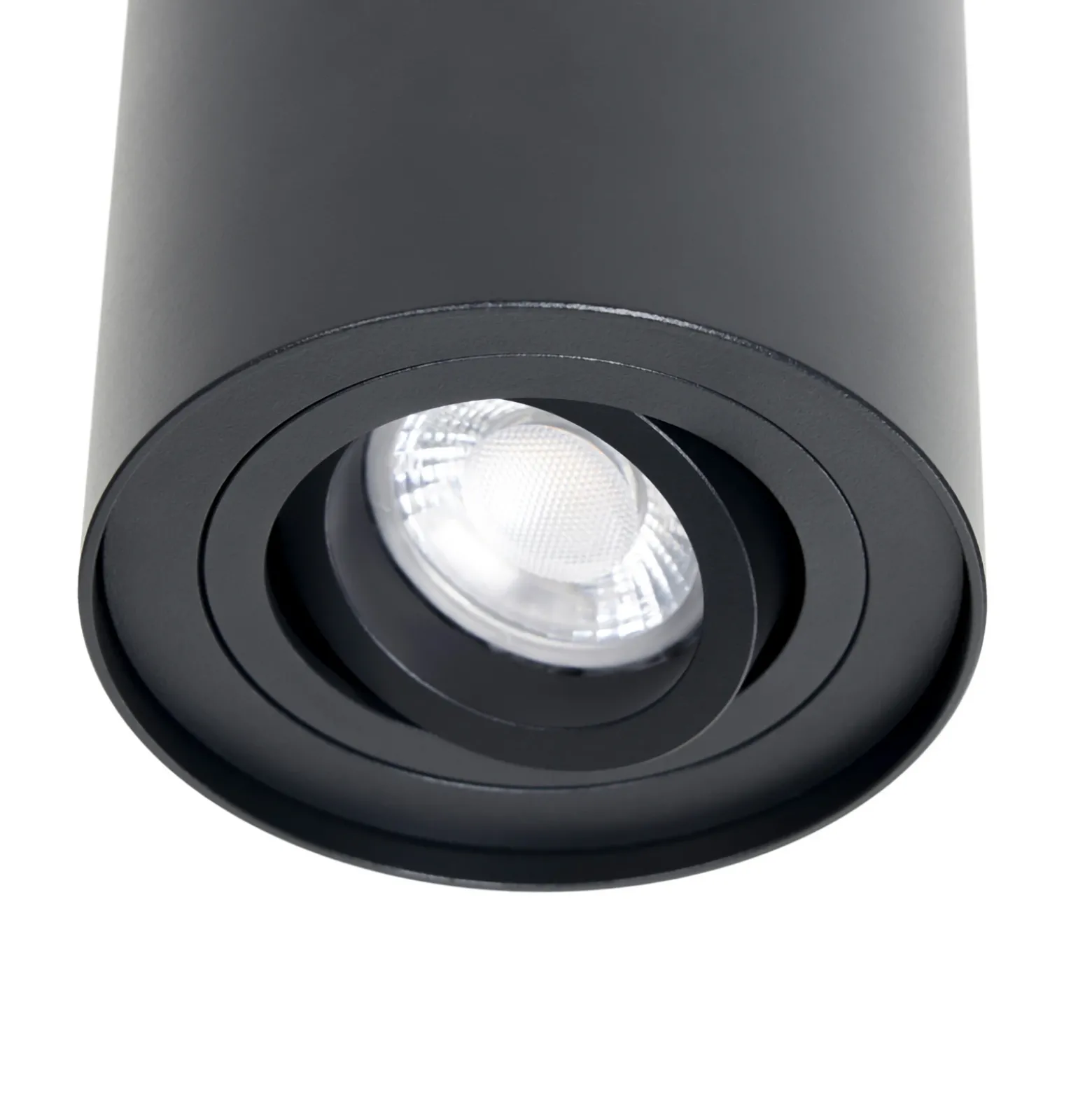Arcchio downlight de techo Jolina, redondo, antracita, 13 cm, metal
