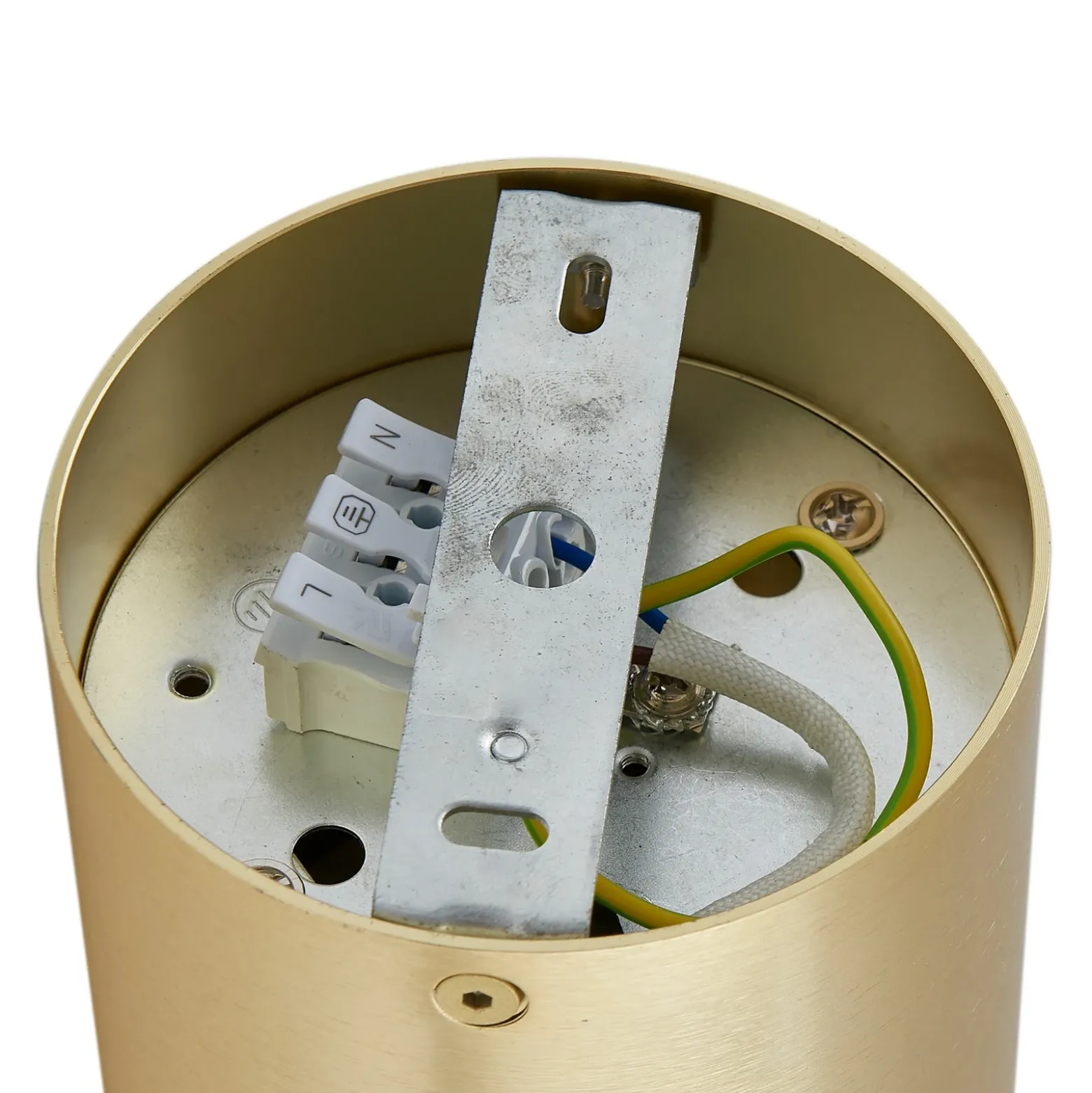Arcchio downlight de techo Jolina, redondo, dorado, 13 cm, metal