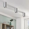 Arcchio downlight de techo Jolina, redondo, gris, 13 cm, metal