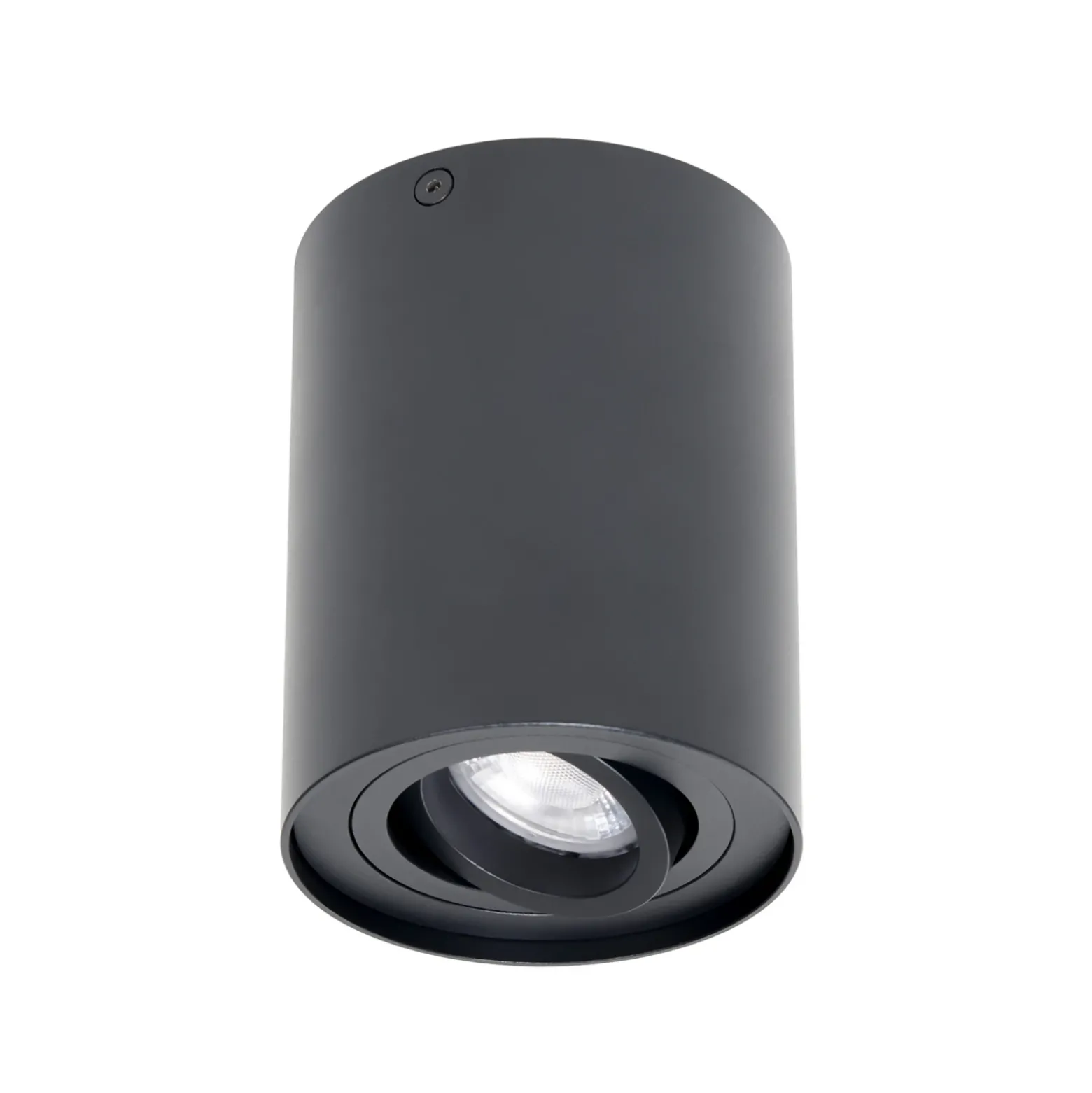 Arcchio downlight de techo Jolina, redondo, antracita, 13 cm, metal