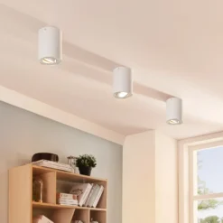 Arcchio downlight de techo Jolina, redondo, blanco, set de 2, aluminio