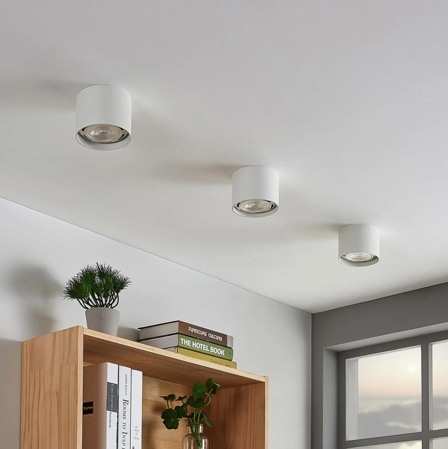 Arcchio downlight de techo Mabel, Ø 12 cm, blanco, metal, GU10