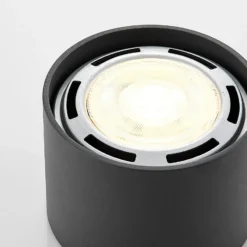 Arcchio downlight de techo Mabel, Ø 12 cm, gris, metal, GU10
