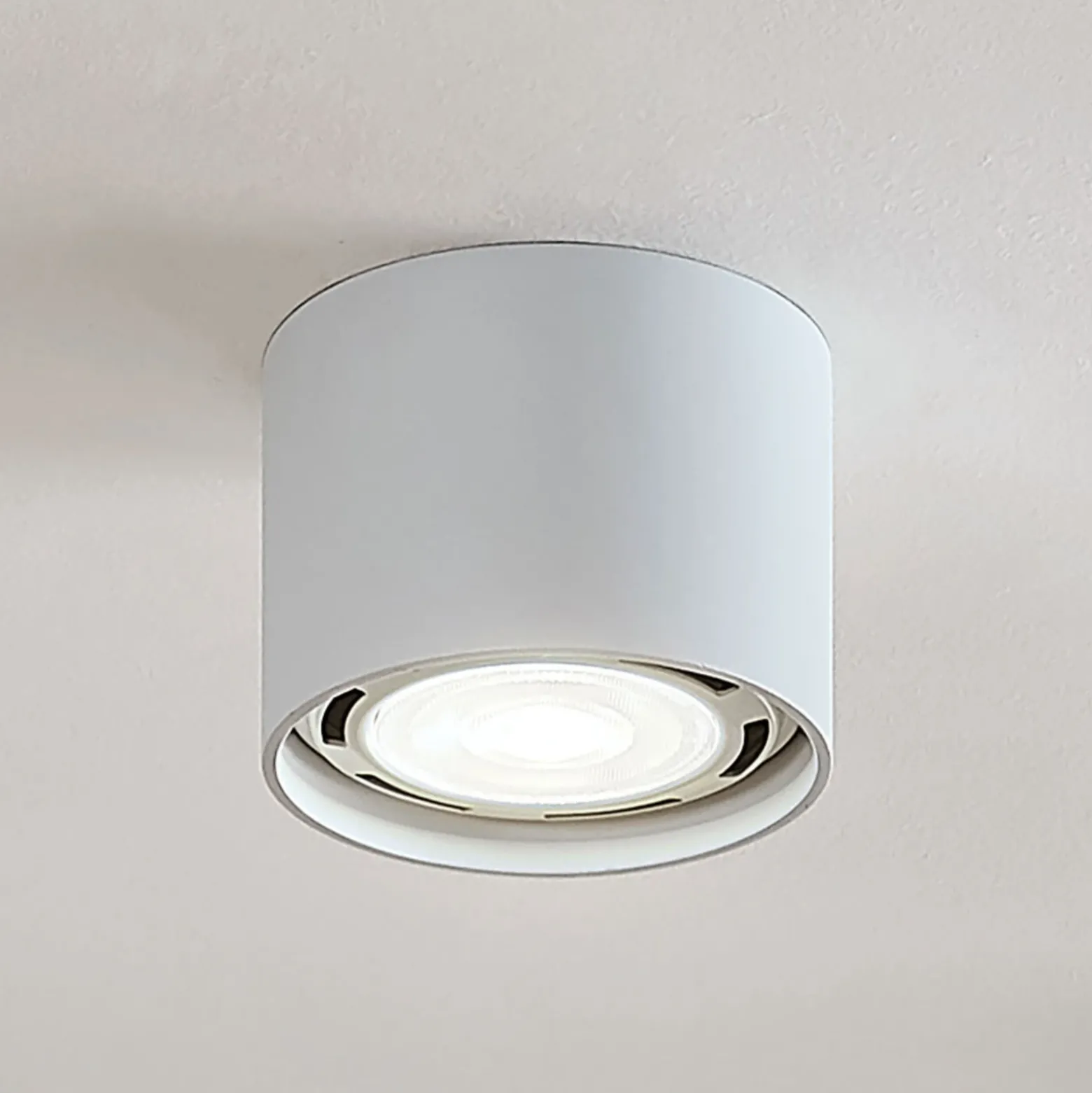Arcchio downlight de techo Mabel, Ø 12 cm, blanco, metal, GU10