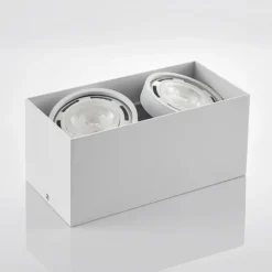 Arcchio downlight de techo Mabel, 2 luces, 27 cm, blanco, GU10