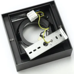Arcchio downlight de techo Ronka, gris, 19 cm x 19 cm, GU10