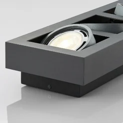 Arcchio downlight de techo Ronka, 65 cm, 4 luces, gris, GU10
