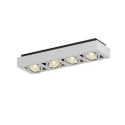 Arcchio downlight de techo Ronka, 65 cm, 4 luces, blanco, GU10
