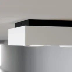 Arcchio downlight de techo Ronka, 34 cm, 2 luces, blanco, GU10