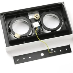 Arcchio downlight de techo Ronka, 34 cm, 2 luces, blanco, GU10
