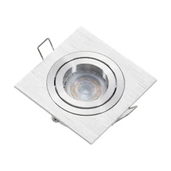 Arcchio downlight empotrable Sophia, aluminio, angular