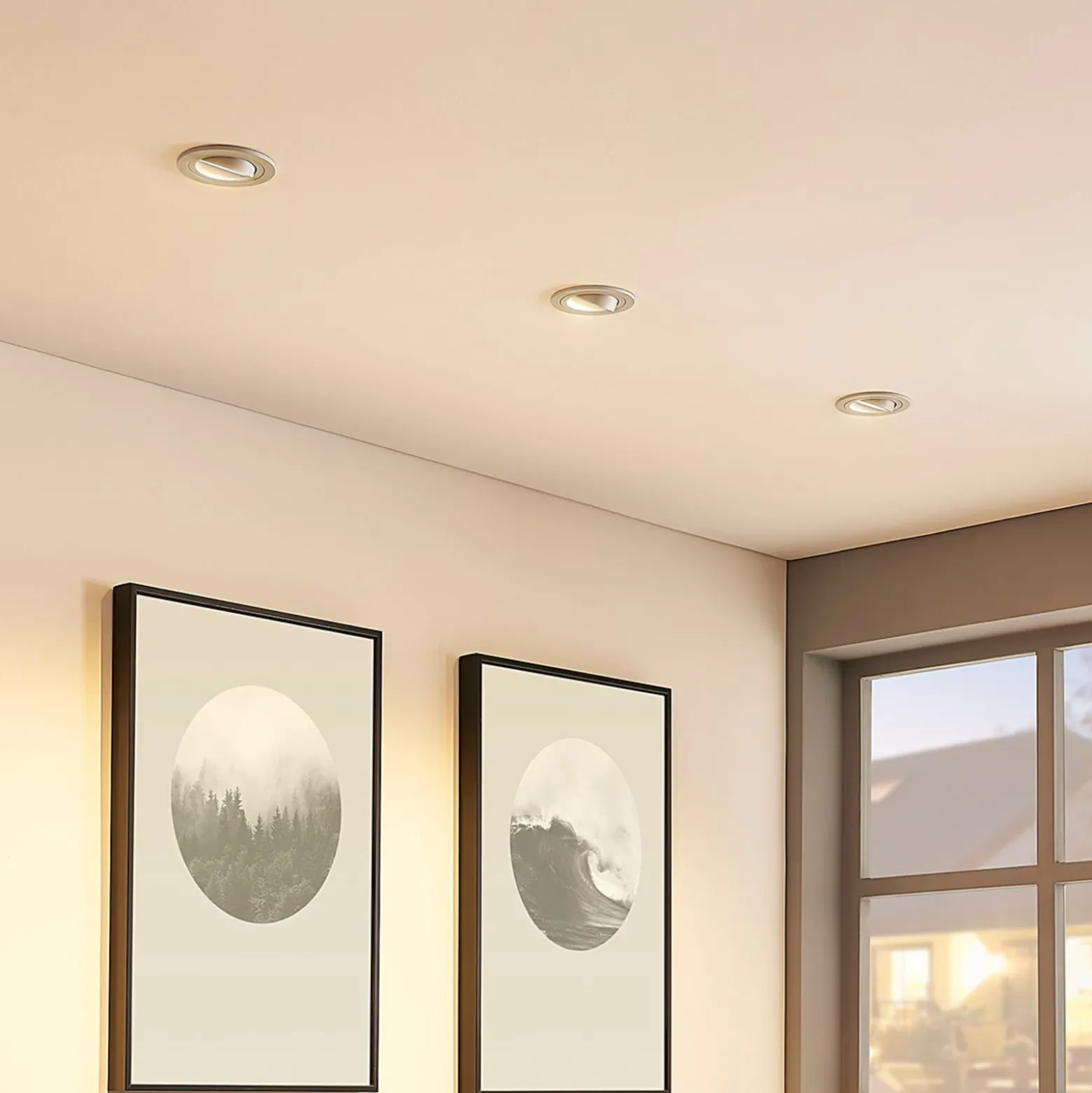 Arcchio downlight empotrable Sophia, blanco, redondo