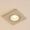 Arcchio downlight empotrable Sophia, blanco, angular