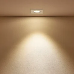 Arcchio downlight empotrable Sophia, blanco, angular