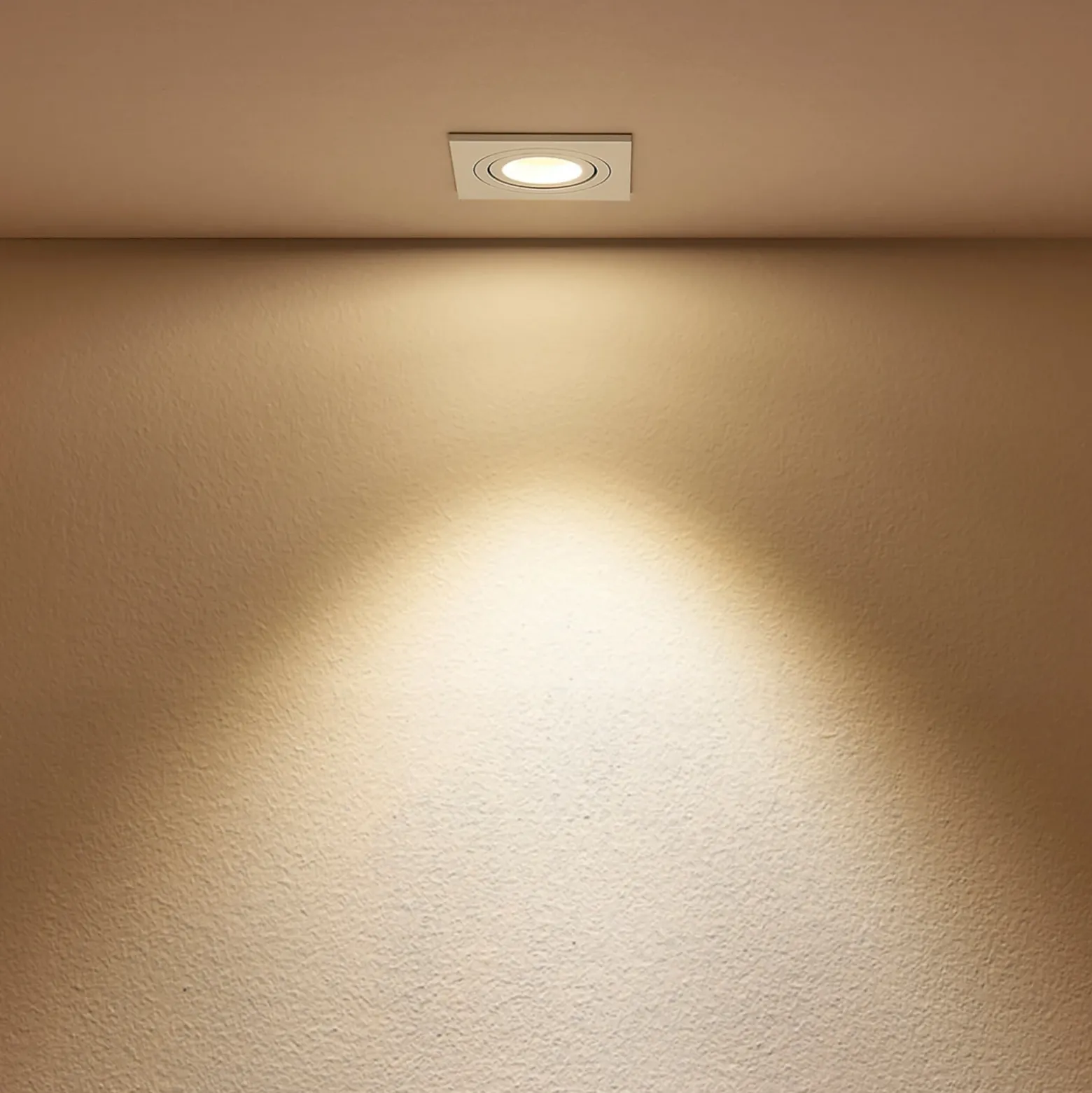 Arcchio downlight empotrable Sophia, blanco, angular