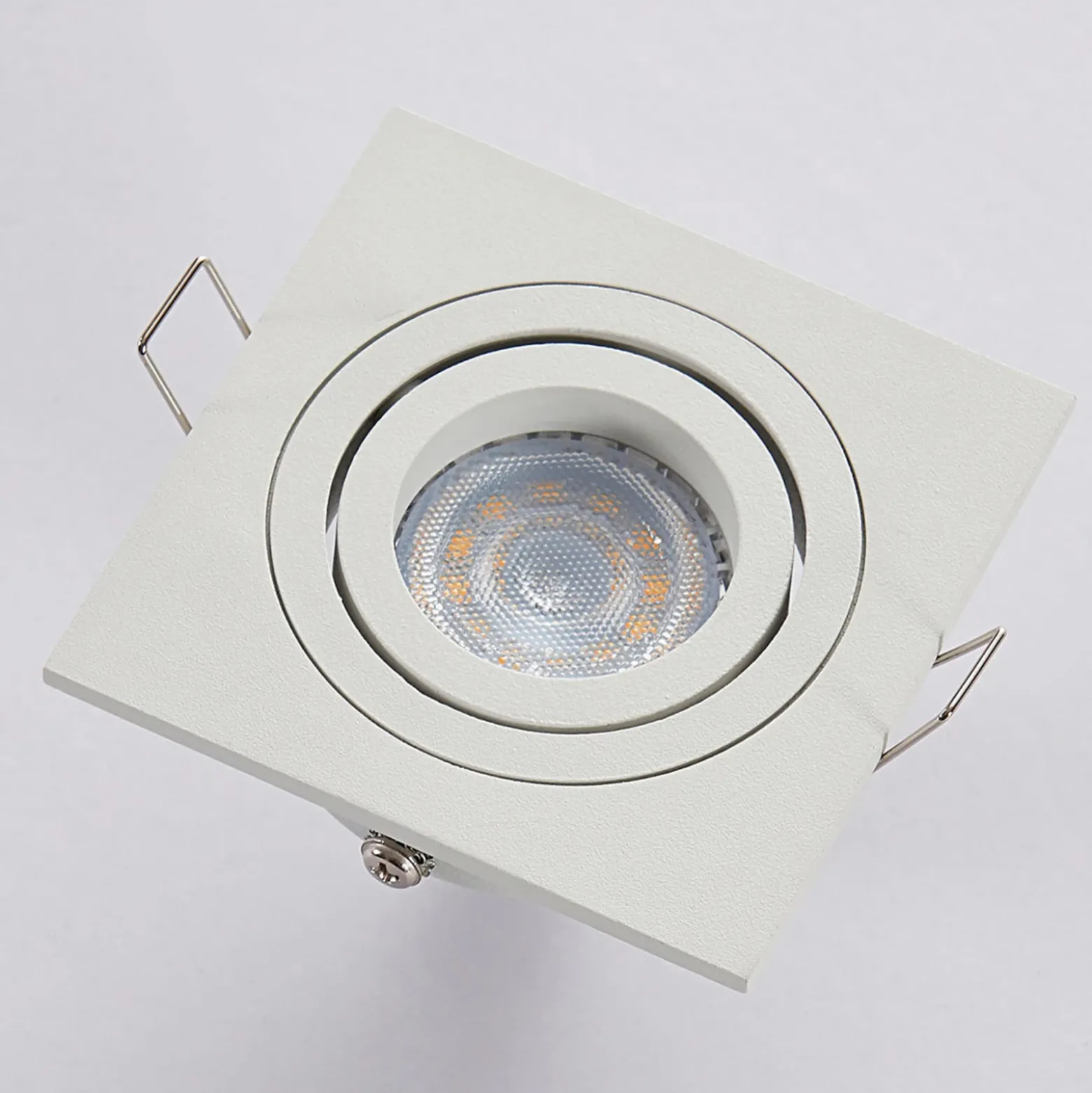 Arcchio downlight empotrable Sophia, blanco, angular