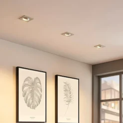 Arcchio downlight empotrable Sophia, blanco, angular