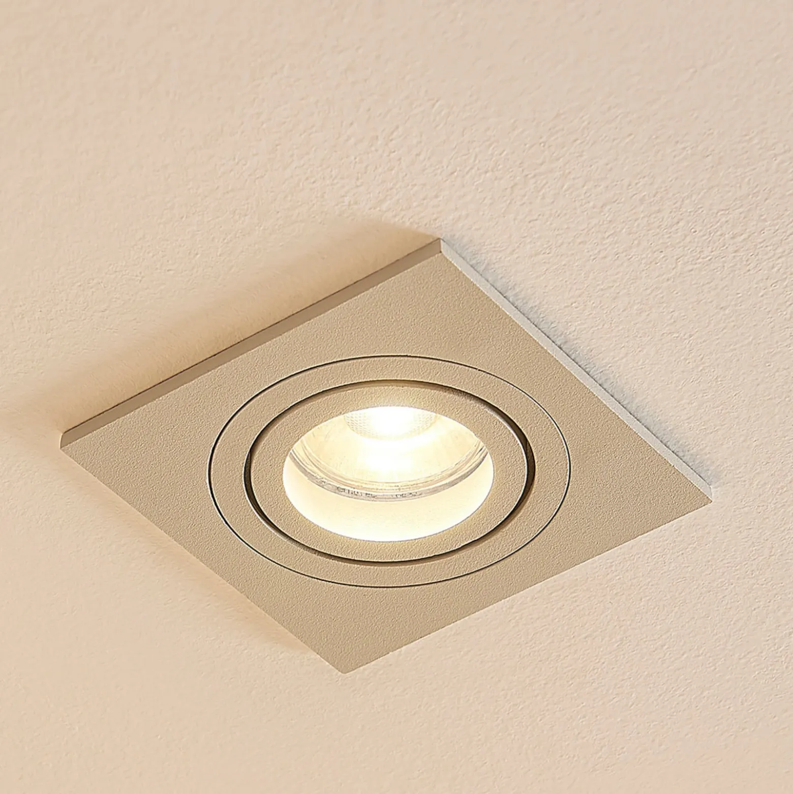 Arcchio downlight empotrable Sophia, blanco, angular