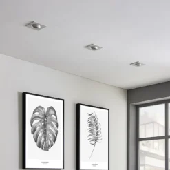 Arcchio downlight empotrable Sophia, blanco, angular