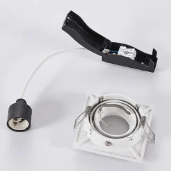 Arcchio downlight empotrable Sophia, blanco, angular