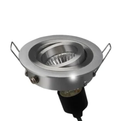 Arcchio downlight empotrable Sophia, aluminio, redondo