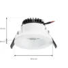 Arcchio downlight LED Aryx, blanco, 2.700K