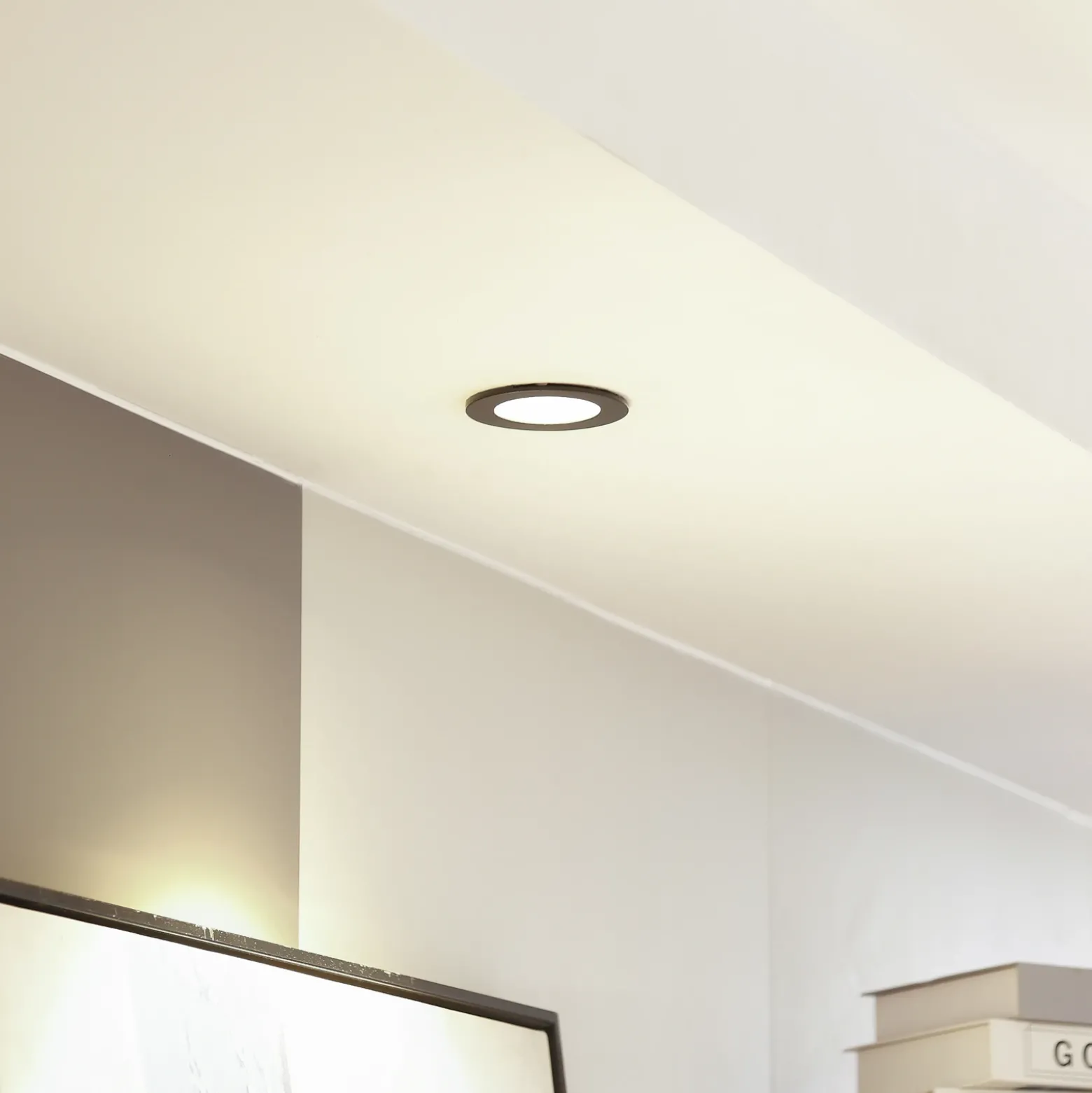 Arcchio downlight LED Aryx, negro, 2.700K