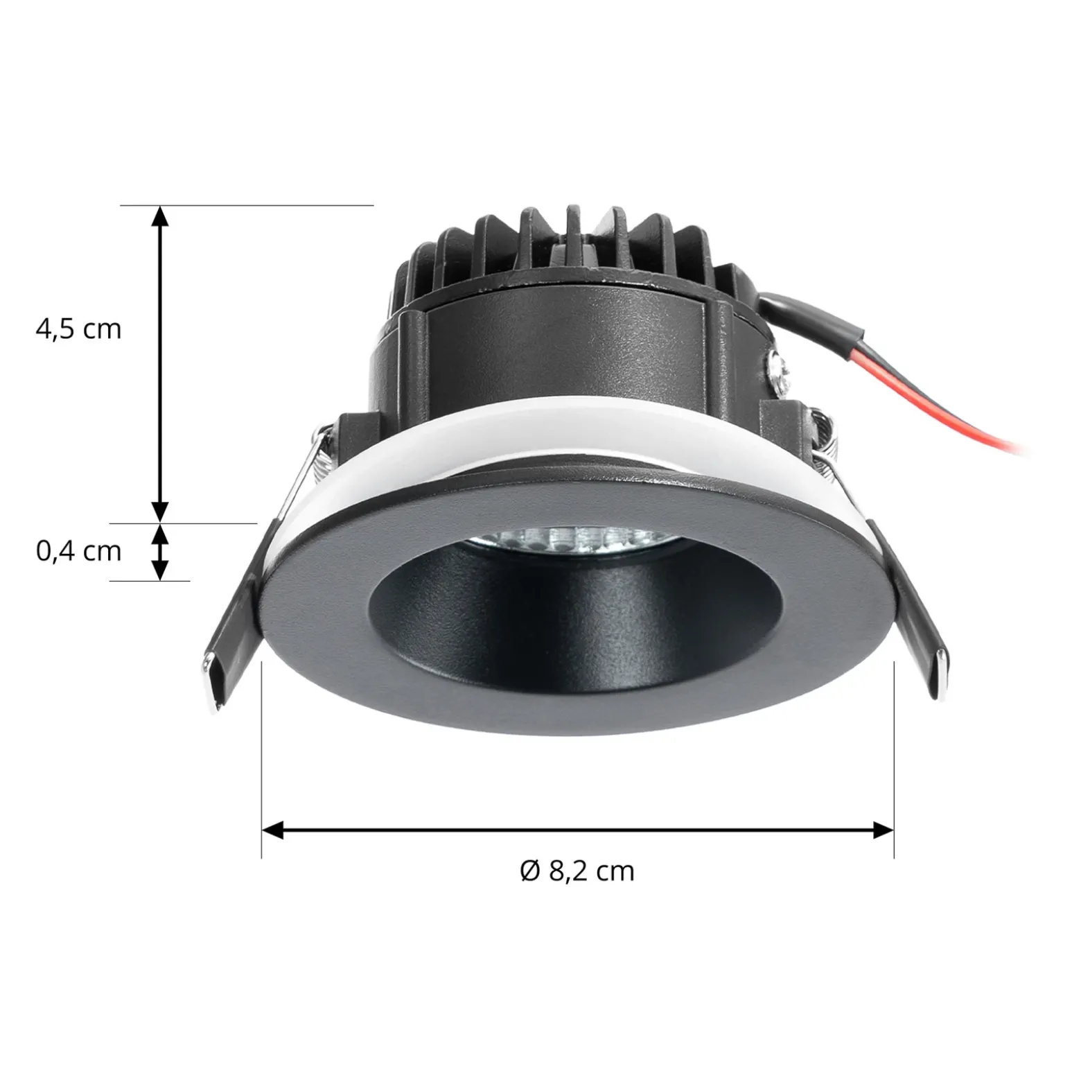 Arcchio downlight LED Aryx, negro, 2.700K