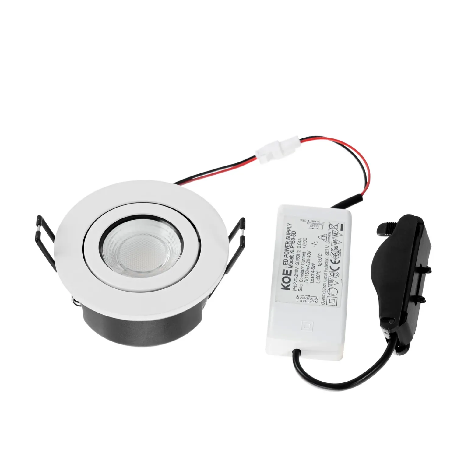 Arcchio downlight LED Eliar redondo blanco CCT orientable