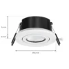 Arcchio downlight LED Eliar redondo blanco CCT orientable
