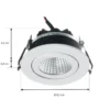 Arcchio downlight LED Jyra, blanco, 2.700K