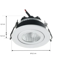 Arcchio downlight LED Jyra, blanco, 4.000K
