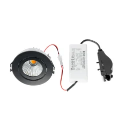 Arcchio downlight LED Jyra, negro, 2.700K