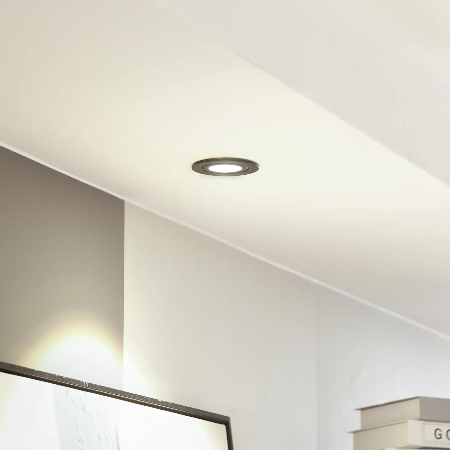 Arcchio downlight LED Jyra, negro, 3.000K