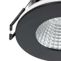 Arcchio downlight LED Lirin, negro, 2.700K