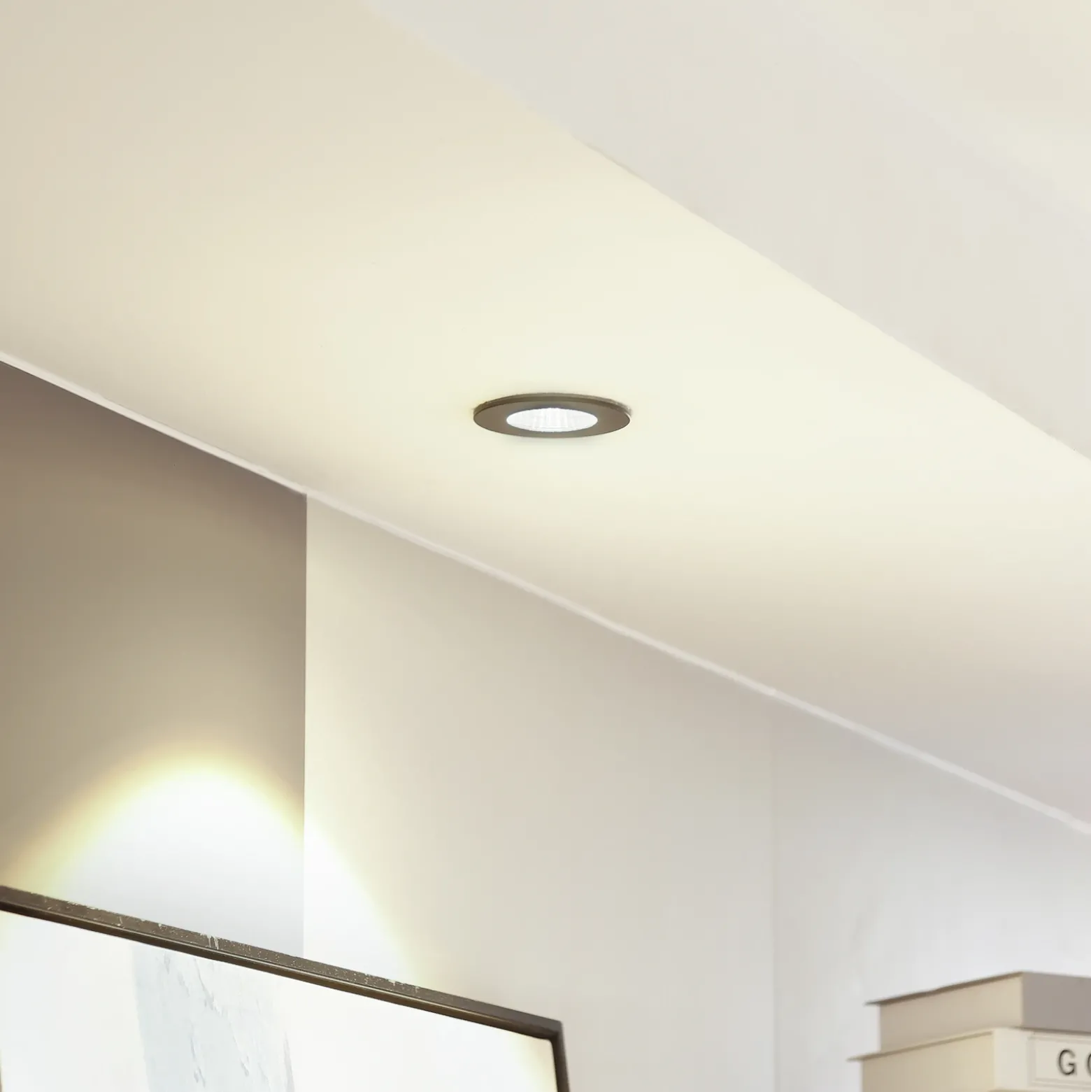 Arcchio downlight LED Lirin, negro, 2.700K