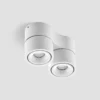 Arcchio downlight LED Rotari, blanco, 2 luces, 1362 lm
