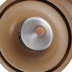 Arcchio Downlight LED Rotari, marrón, 1 luz, 8,9W