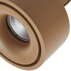 Arcchio Downlight LED Rotari, marrón, 1 luz, 8,9W