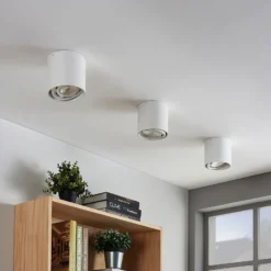Arcchio downlight Mabel, Ø 13 cm, blanco, metal, GU10