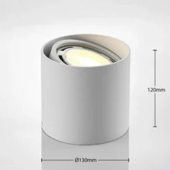 Arcchio downlight Mabel, Ø 13 cm, blanco, metal, GU10