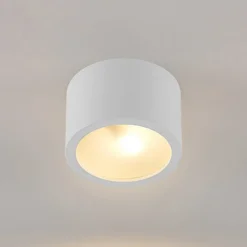 Arcchio downlight Nieva, G9, blanco, redondo, Ø 10cm, metal